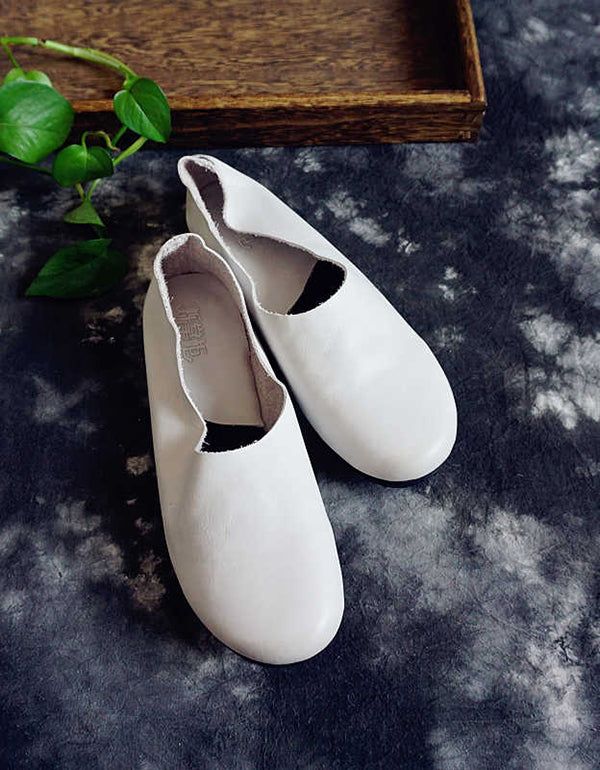Retro Komfortabel Læder Håndlavet Flats 35-41