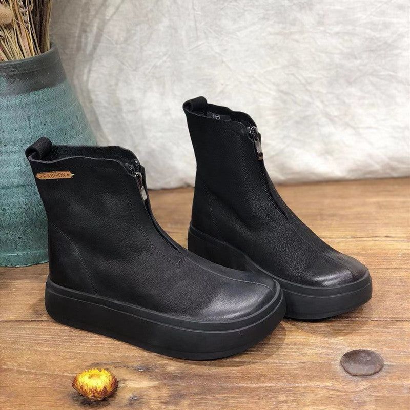 Casual Platform Velvet Damestøvler | Gave Sko