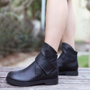 Nye Efterårs Læder Casual Short Boots | Gave Sko