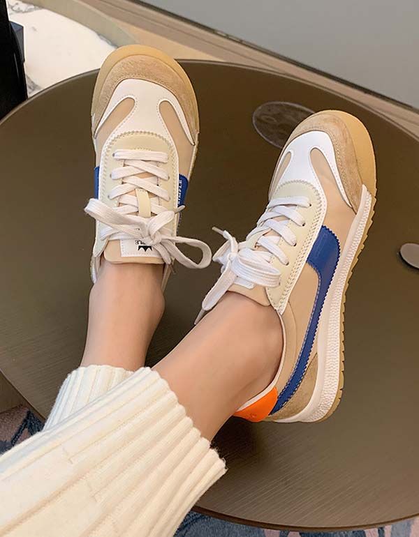 Læder Casual Sneakers Sko Til Damer