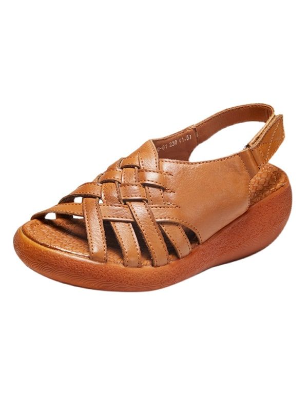 Dame Wedge Slingback Sandaler Grøn