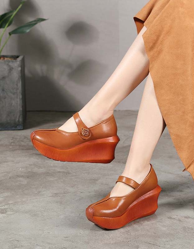 Håndlavede Sommer Elegante Retro Wedge Sandaler