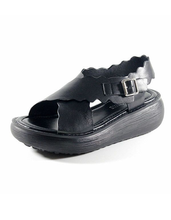Summer Cross Strap Retro Platform Sandaler
