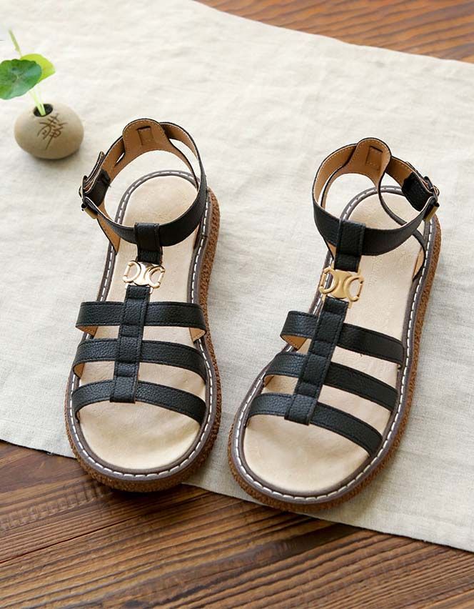 Håndlavede Retro Strappy Sandaler Holiday